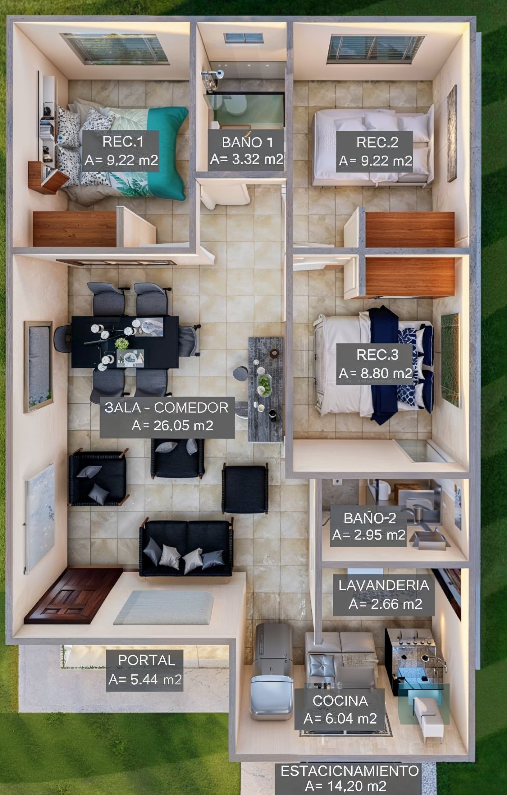 Planta arquitectónica ZEUS MAX